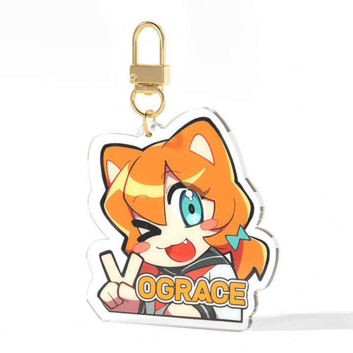 Clear Acrylic Keychain 