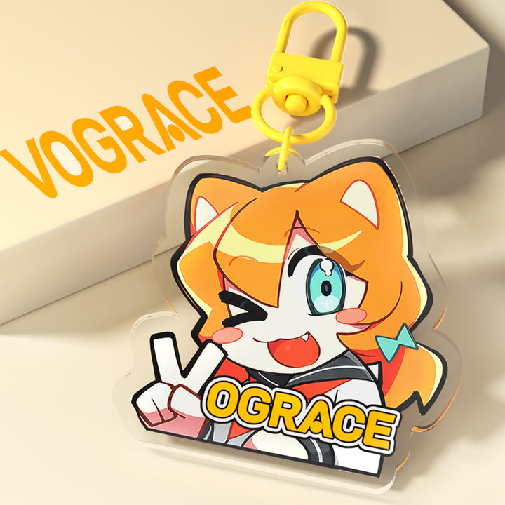 Clear Acrylic Keychain 