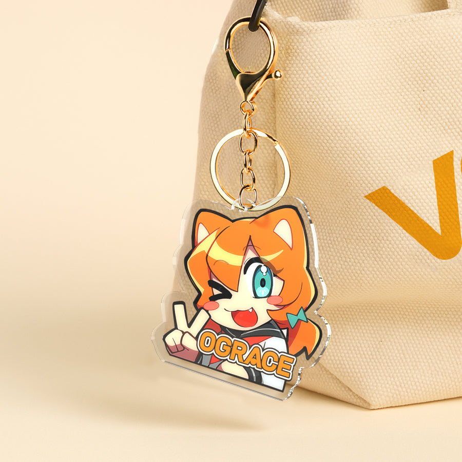 Clear Acrylic Keychain 