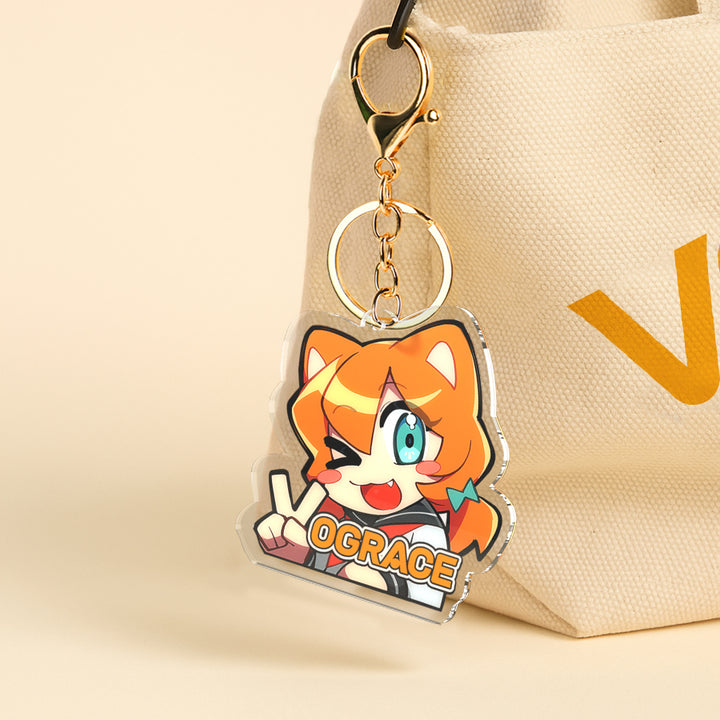 Clear Acrylic Keychain 