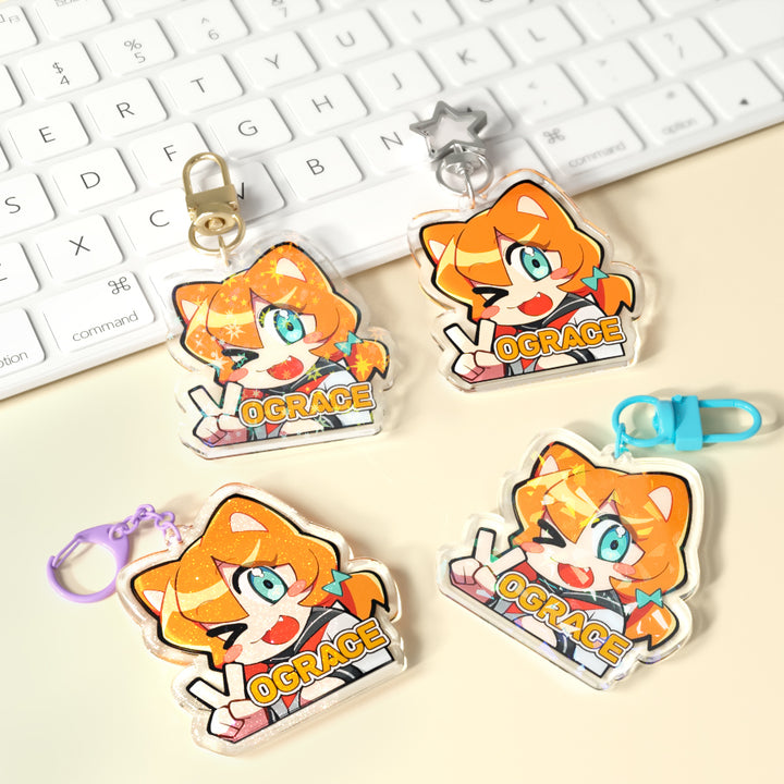 Clear Acrylic Keychain 