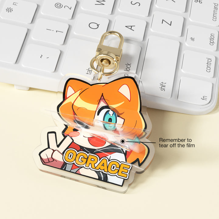 Clear Acrylic Keychain 