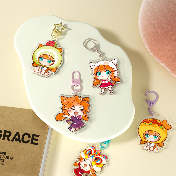 Clear Acrylic Keychain 