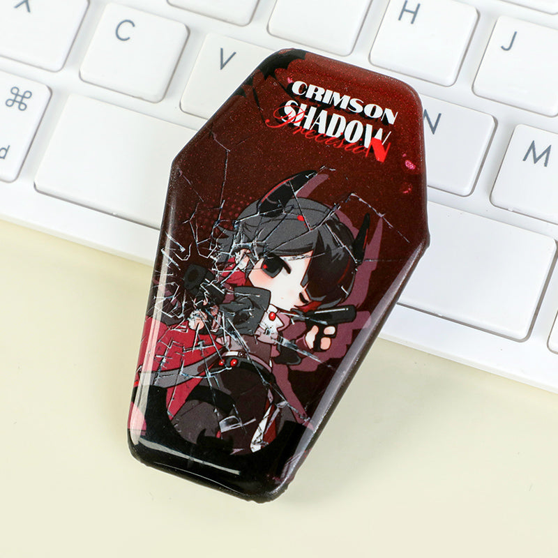 オリジナル棺型グリッター缶バッジ