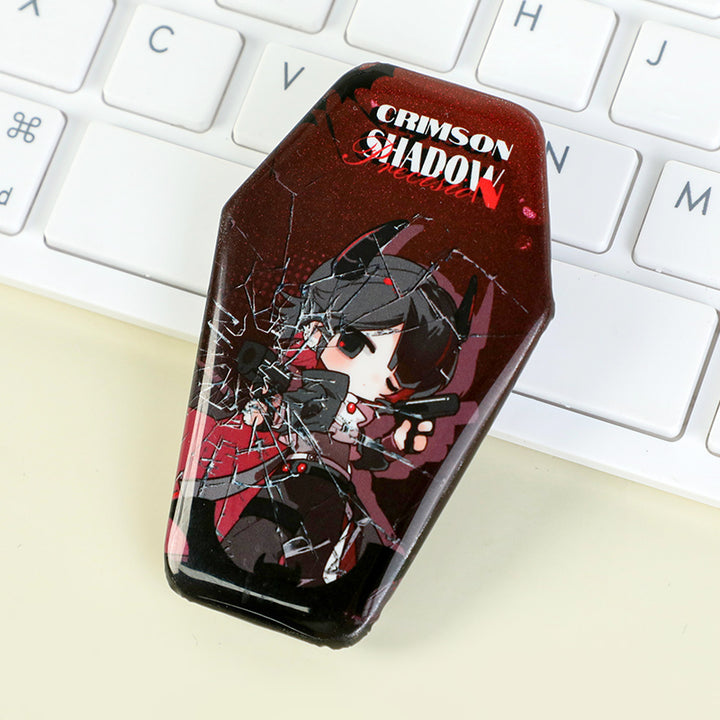 オリジナル棺型グリッター缶バッジ