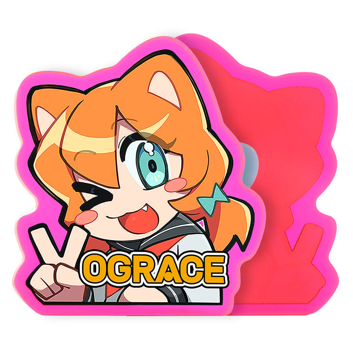 オリジナルカラーアクリルピンバッジ