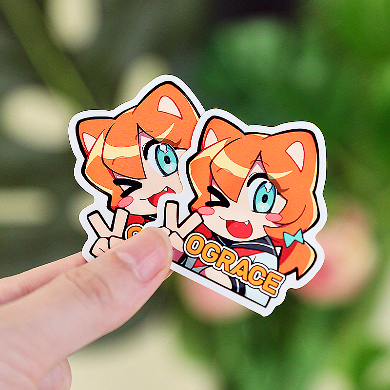 オリジナルダイカットマットステッカー