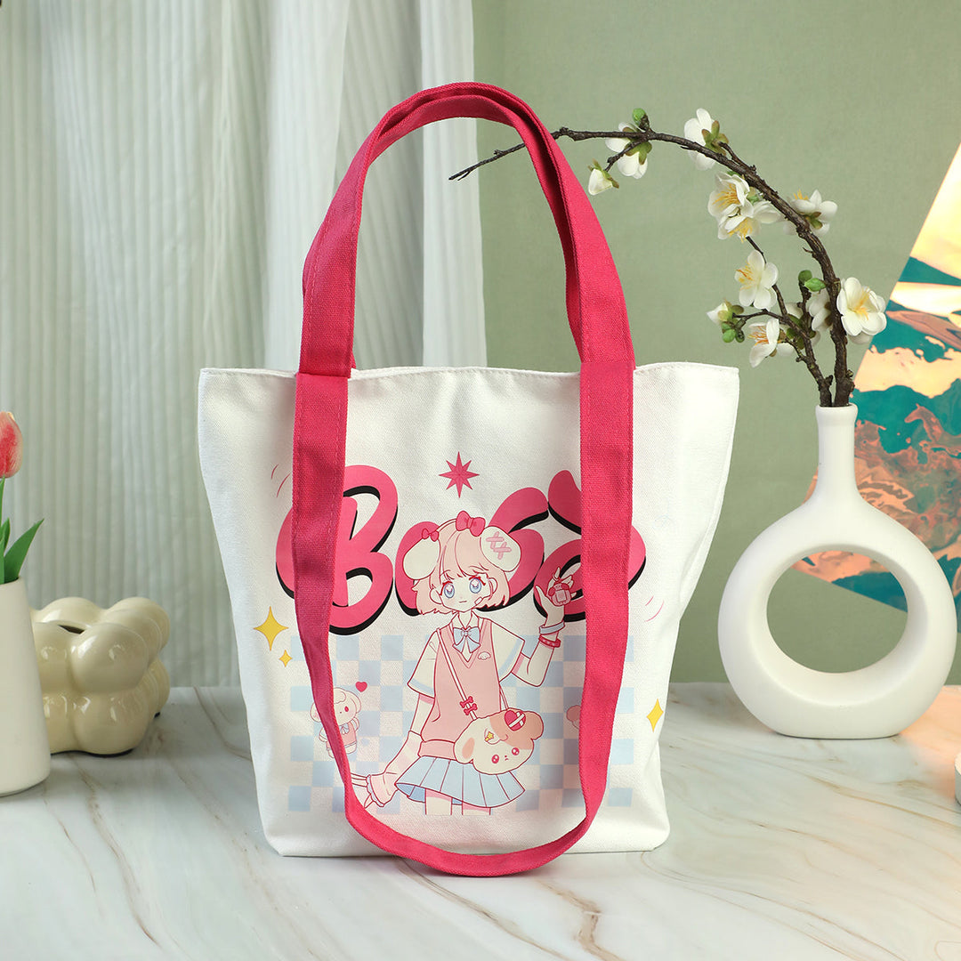 Custom Dual-Use Canvas Tote Bags With Strap - VOGRACE