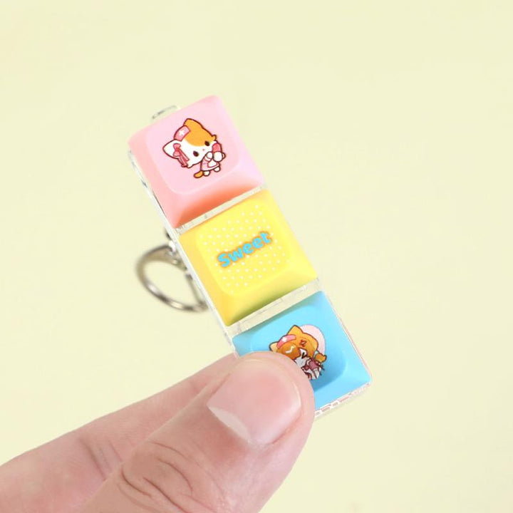 オリジナルぷにぷにキートップキーホルダー