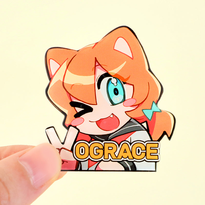 オリジナルフチなしアクリルピンバッジ