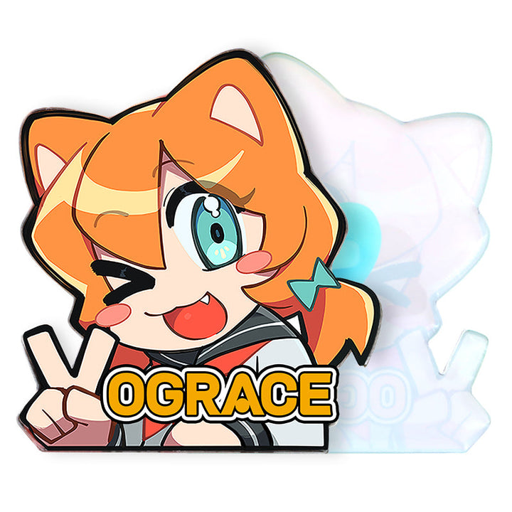 オリジナルフチなしアクリルピンバッジ