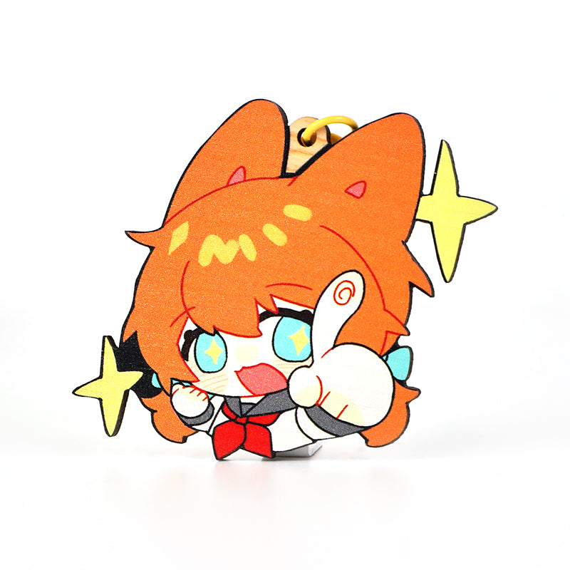 Custom Full Bleed Synthetic Wooden Keychains - VOGRACE