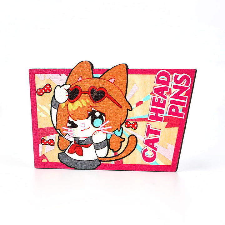 Custom Full Bleed Synthetic Wooden Pins - VOGRACE