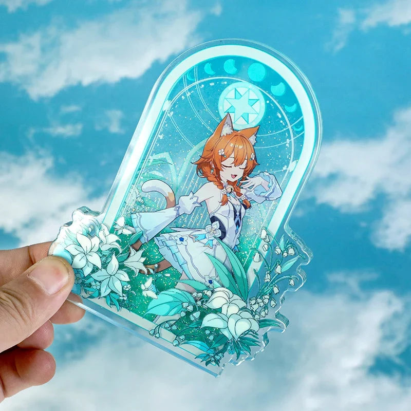 オリジナル蓄光オイル入り厚型シャカシャカアクリルスタンド
