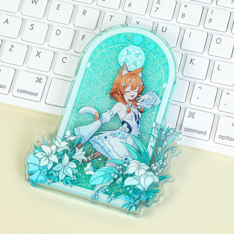 オリジナル蓄光オイル入り厚型シャカシャカアクリルスタンド