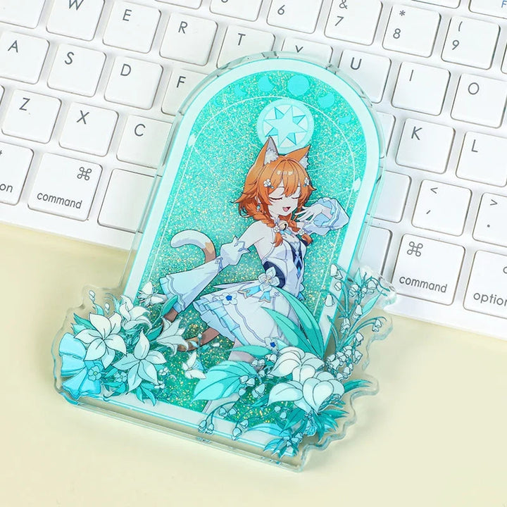 オリジナル蓄光オイル入り厚型シャカシャカアクリルスタンド