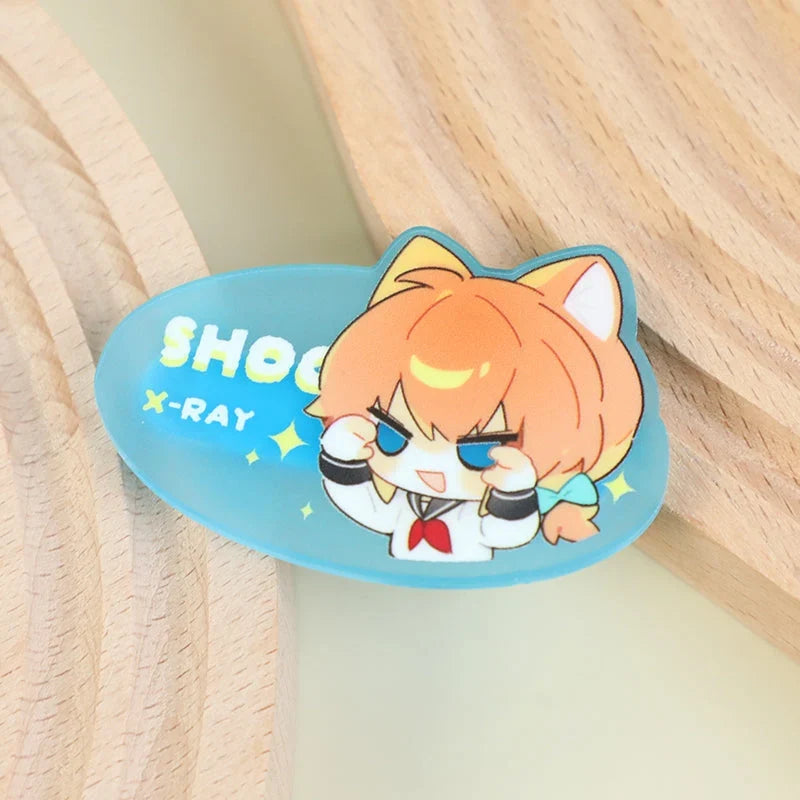 オリジナル蓄光アクリルヘアクリップ