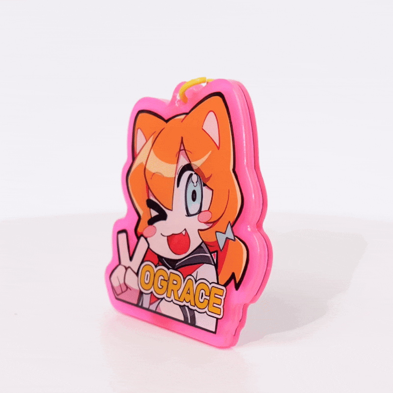 オリジナル蓄光アクリルキーホルダー