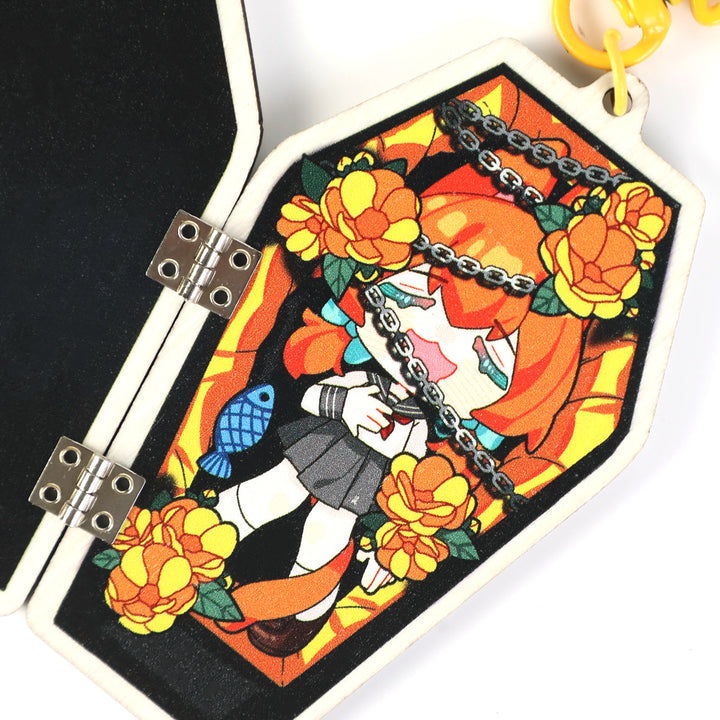 Custom Hinged Synthetic Wooden Keychains - VOGRACE