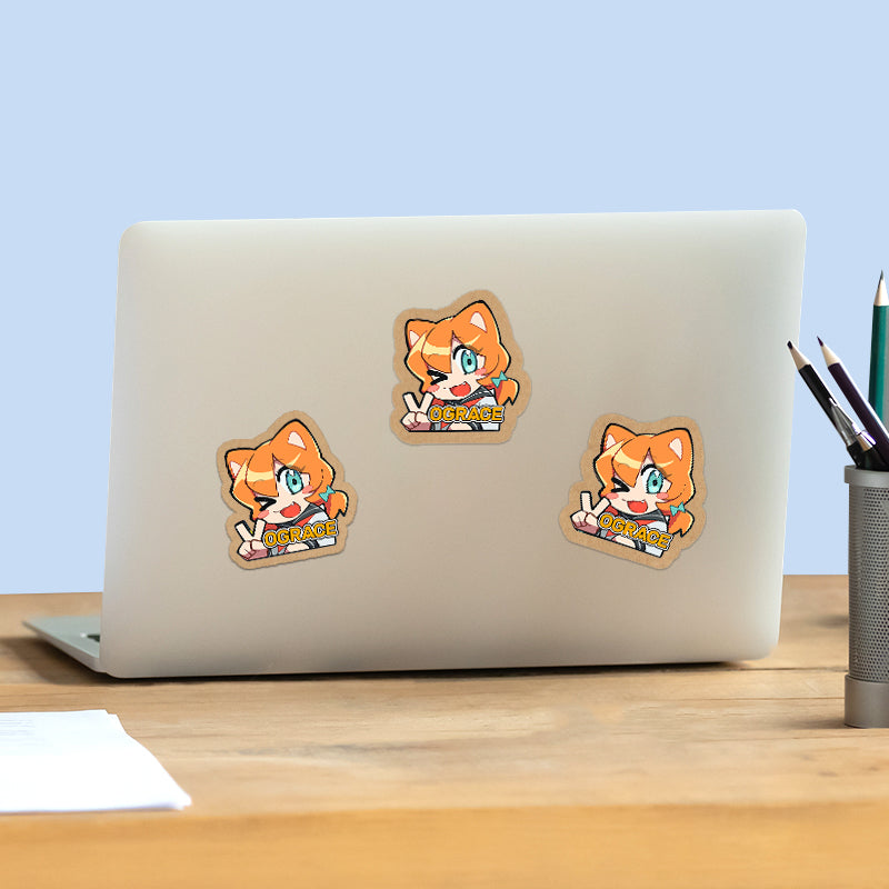 Custom Kraft Paper Stickers - VOGRACE