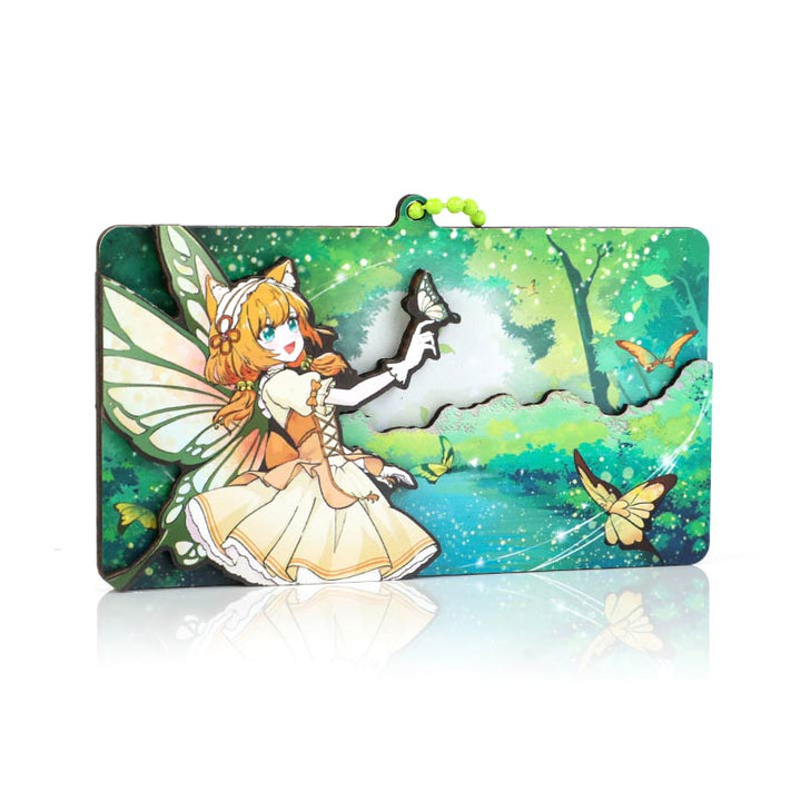 オリジナル多層木製キーホルダー