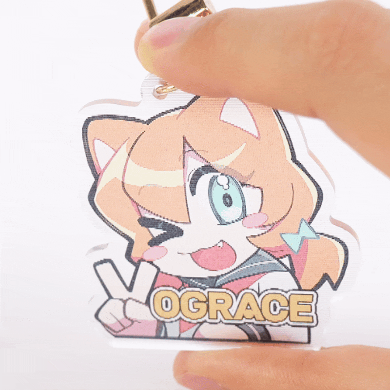 オリジナルレンチキュラーアクリルキーホルダー