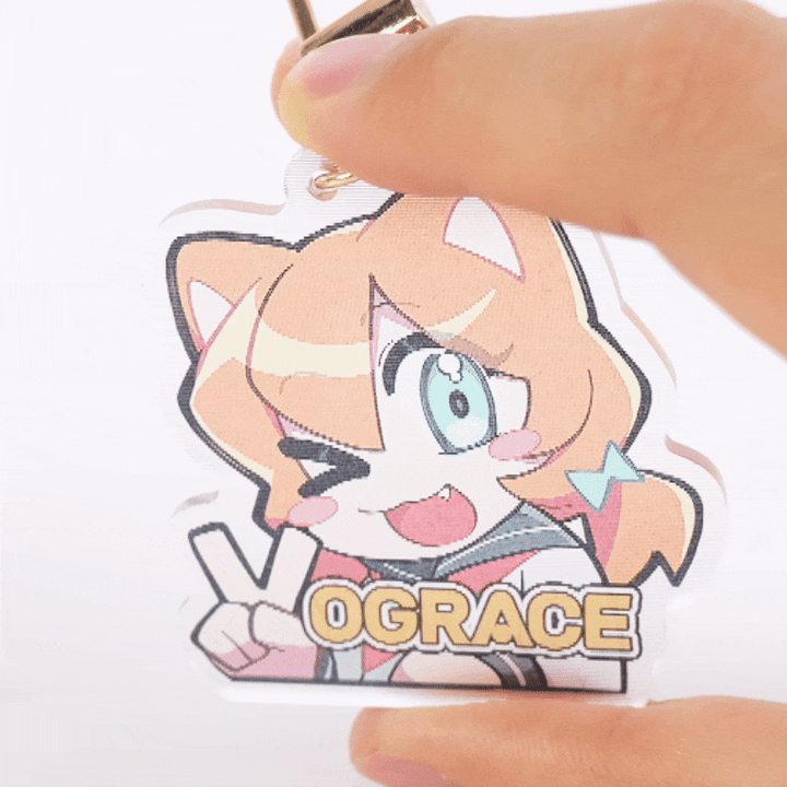 オリジナルレンチキュラーアクリルキーホルダー