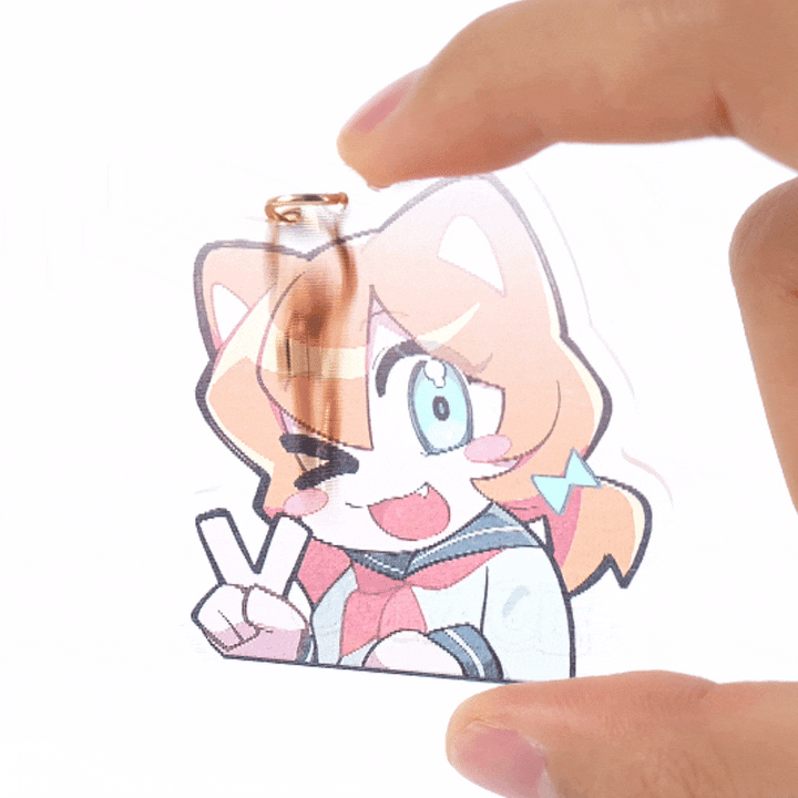 オリジナルレンチキュラーアクリルキーホルダー