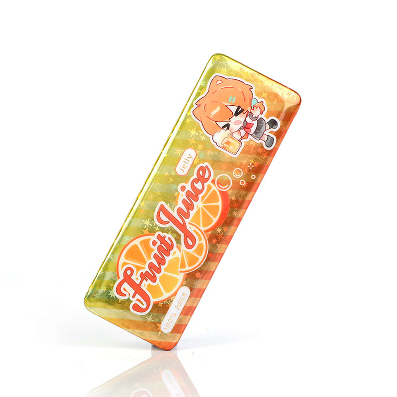 オリジナル長方形グリッター缶バッジ