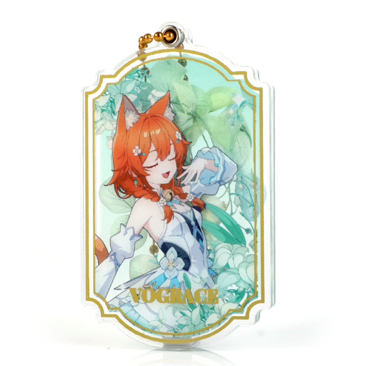 オリジナル押し花アクリルキーホルダー