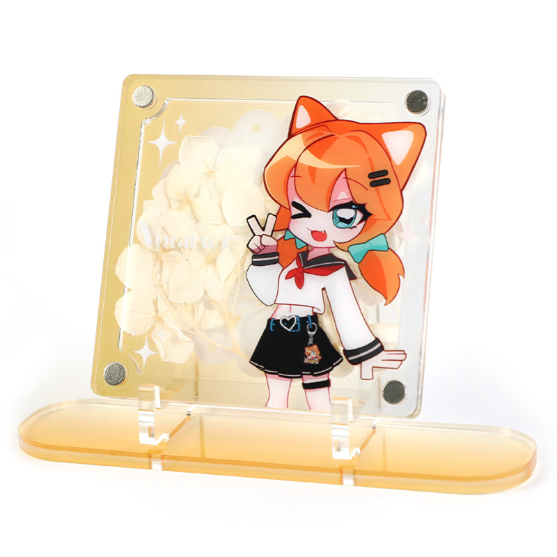 オリジナル押し花アクリルスタンド