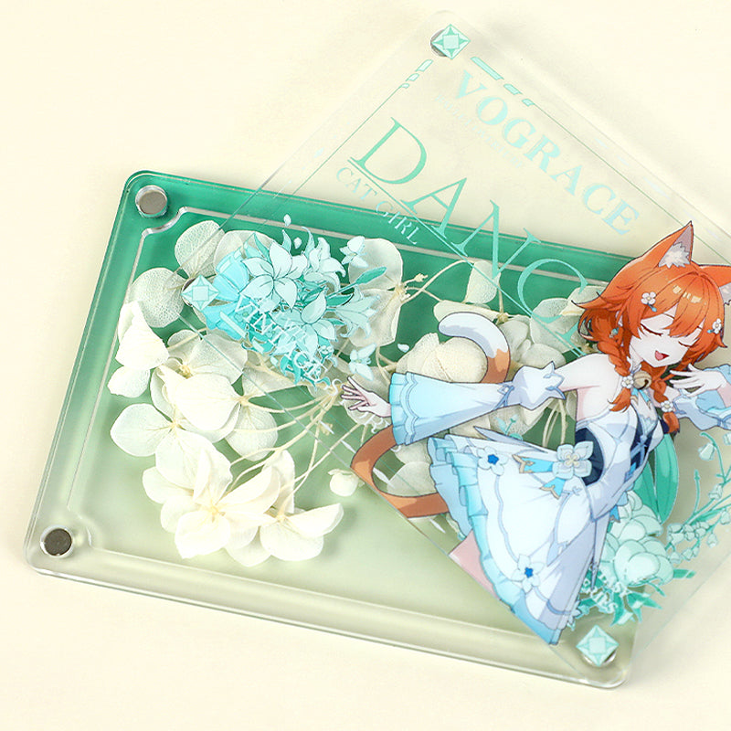 オリジナル押し花アクリルスタンド