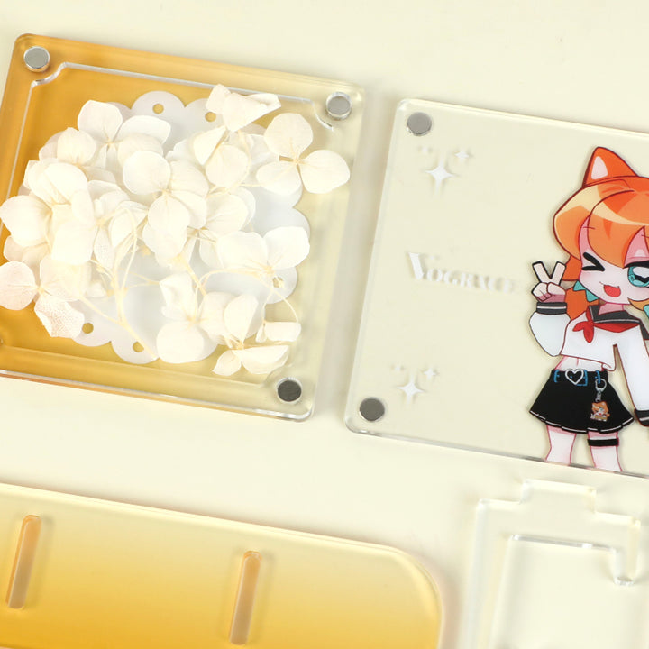 オリジナル押し花アクリルスタンド