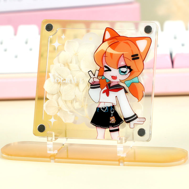 オリジナル押し花アクリルスタンド