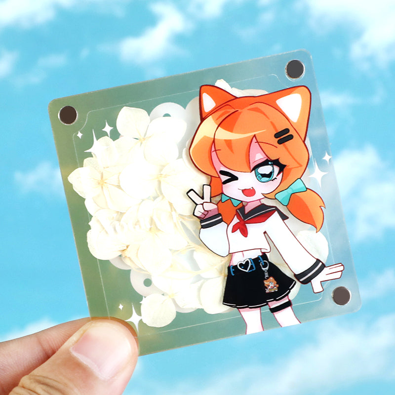 オリジナル押し花アクリルスタンド
