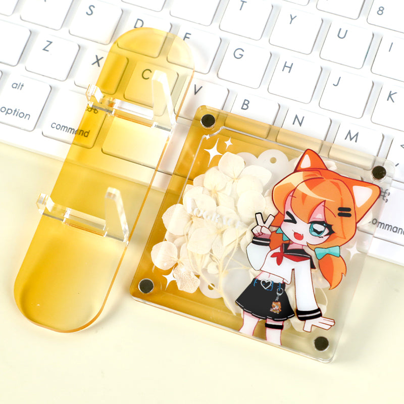 オリジナル押し花アクリルスタンド