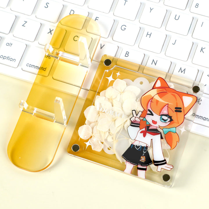 オリジナル押し花アクリルスタンド