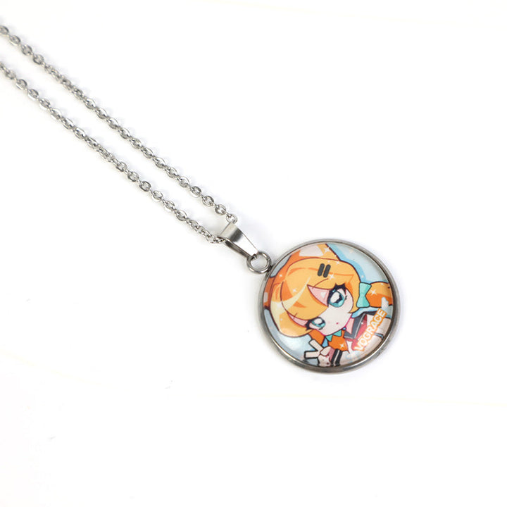 オリジナル画像入りメタルネックレス