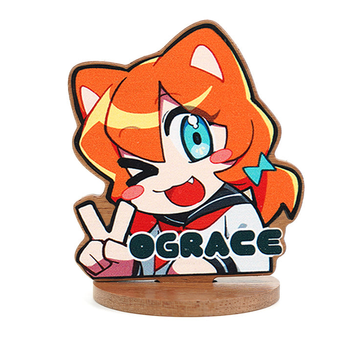 Custom Natural Wooden Standees - VOGRACE