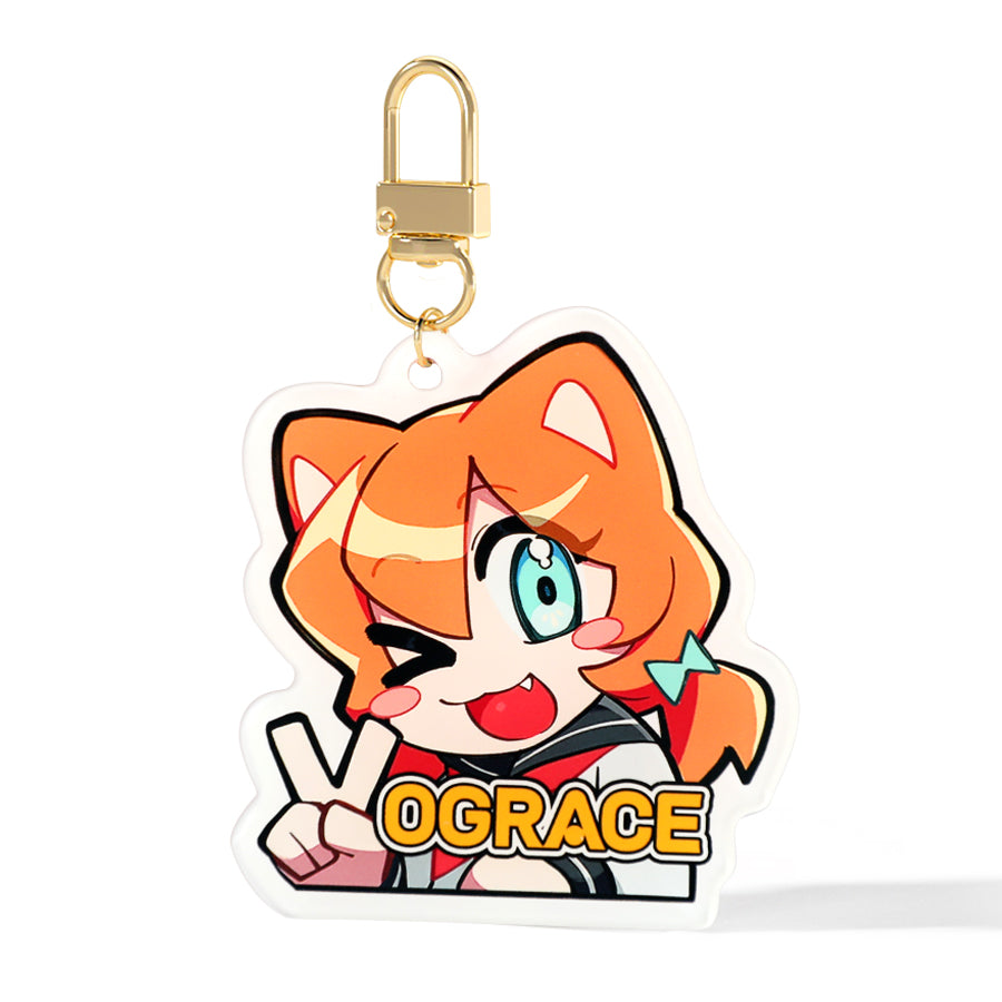 オリジナル不透明アクリルキーホルダー