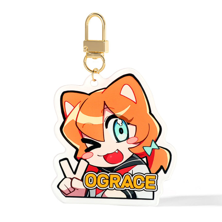 オリジナル不透明アクリルキーホルダー