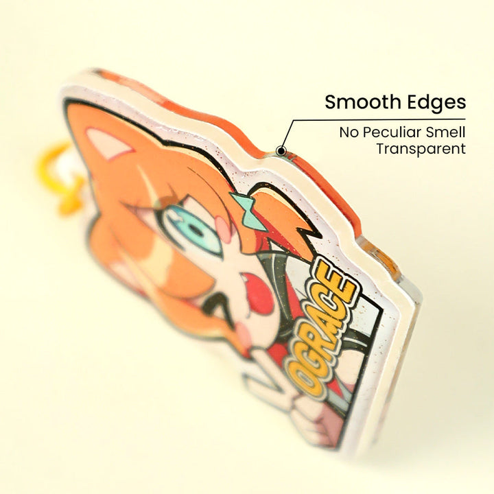 オリジナル不透明アクリルキーホルダー