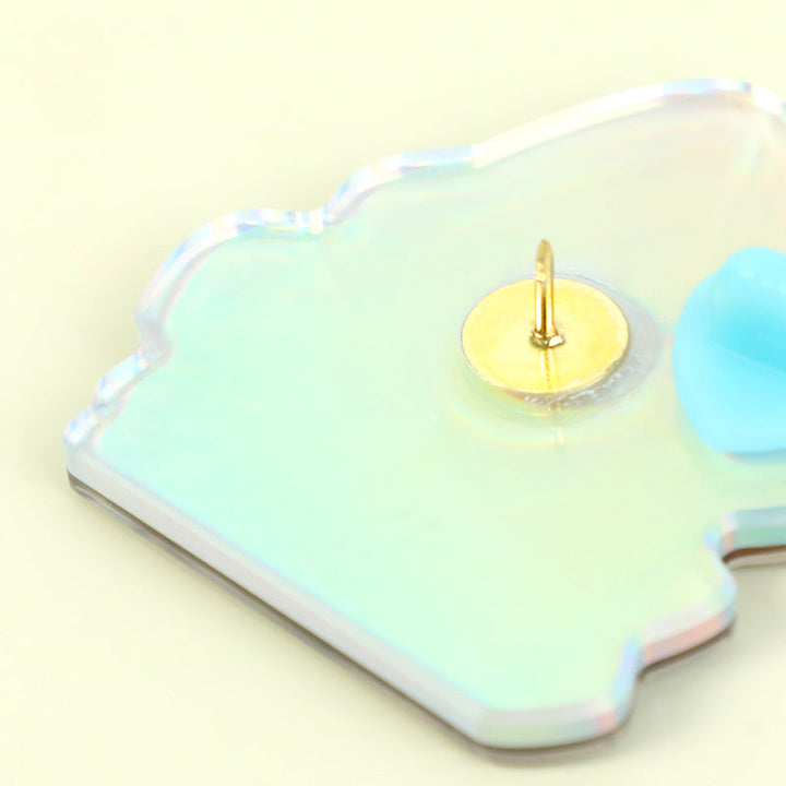 オリジナルホログラムアクリルピンバッジ