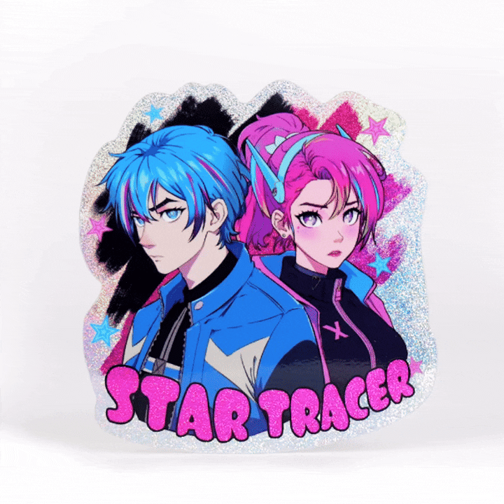 オリジナルピクシーダストステッカー