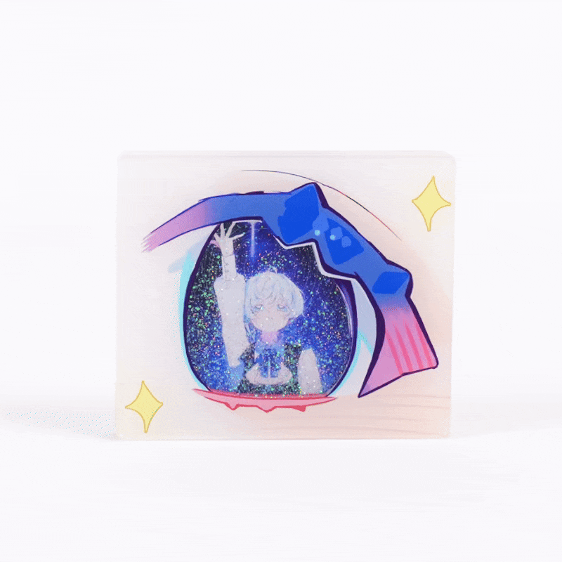 オリジナルグリッターオイル入りシャカシャカマグネット（オイル充填済）