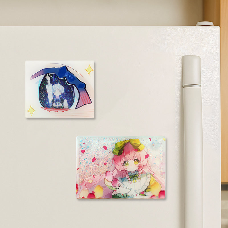 オリジナルグリッターオイル入りシャカシャカマグネット（オイル充填済）