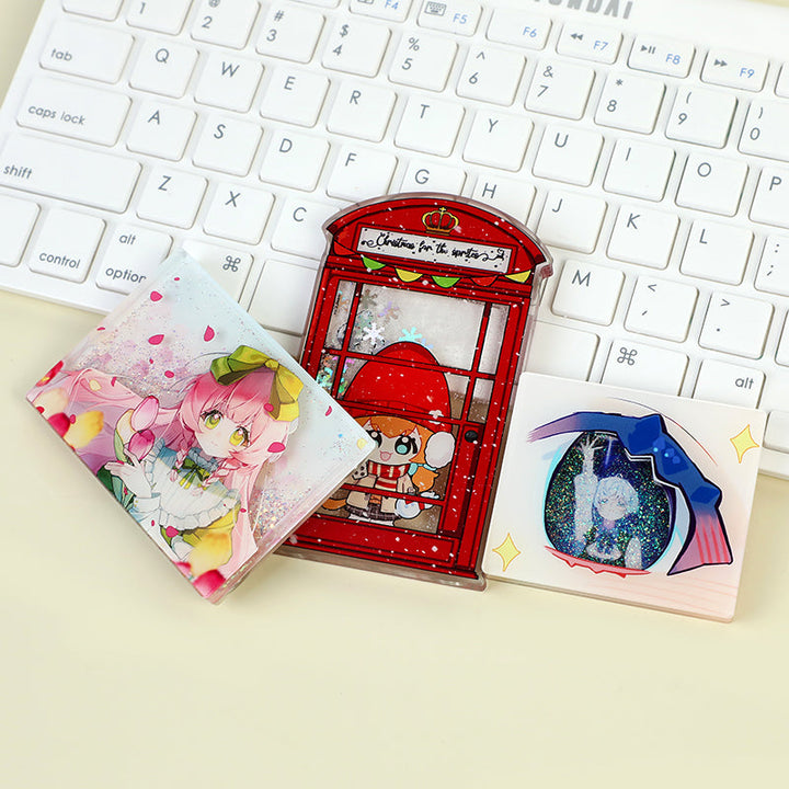 オリジナルグリッターオイル入りシャカシャカマグネット（オイル充填済）