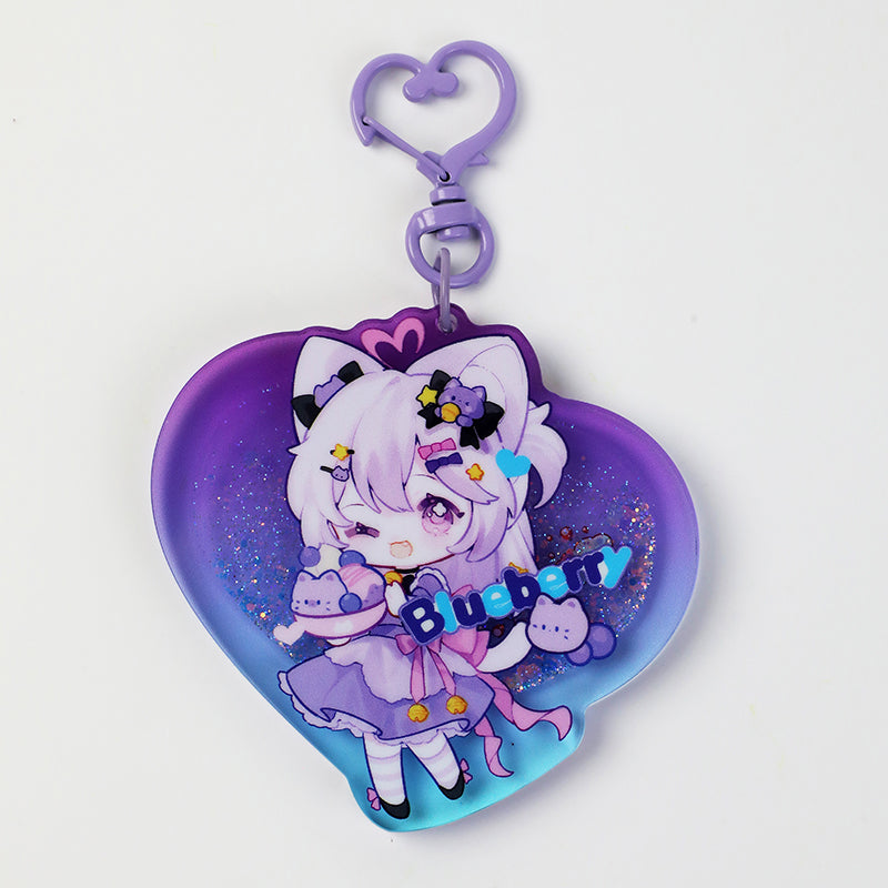 Custom Pre-filled Quicksand Liquid Keychains - VOGRACE