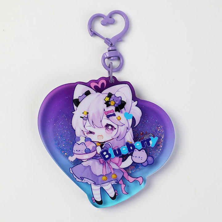 Custom Pre-filled Quicksand Liquid Keychains - VOGRACE