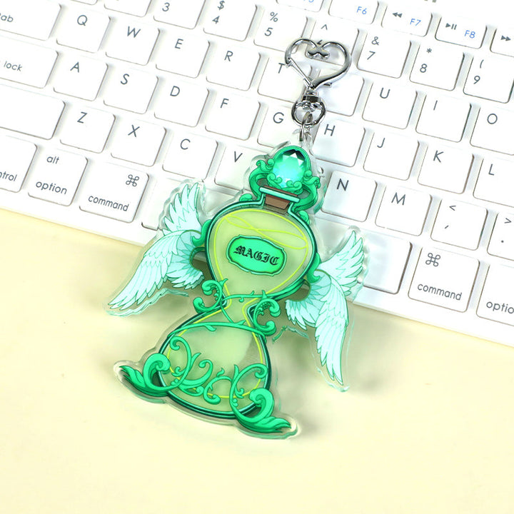 オリジナル蓄光オイル入りシャカシャカアクリルキーホルダー